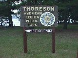 Thoreson park sign.