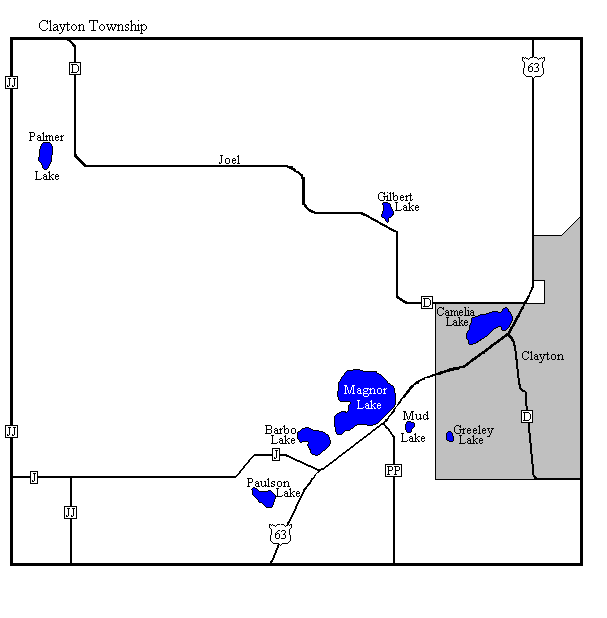Clayton Township Polk County Wisconsin Imagemap