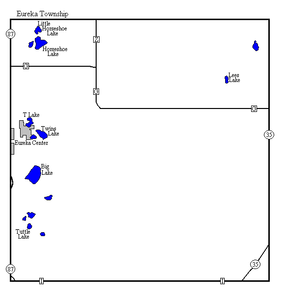 Eureka (East) Township Polk County Wisconsin Imagemap